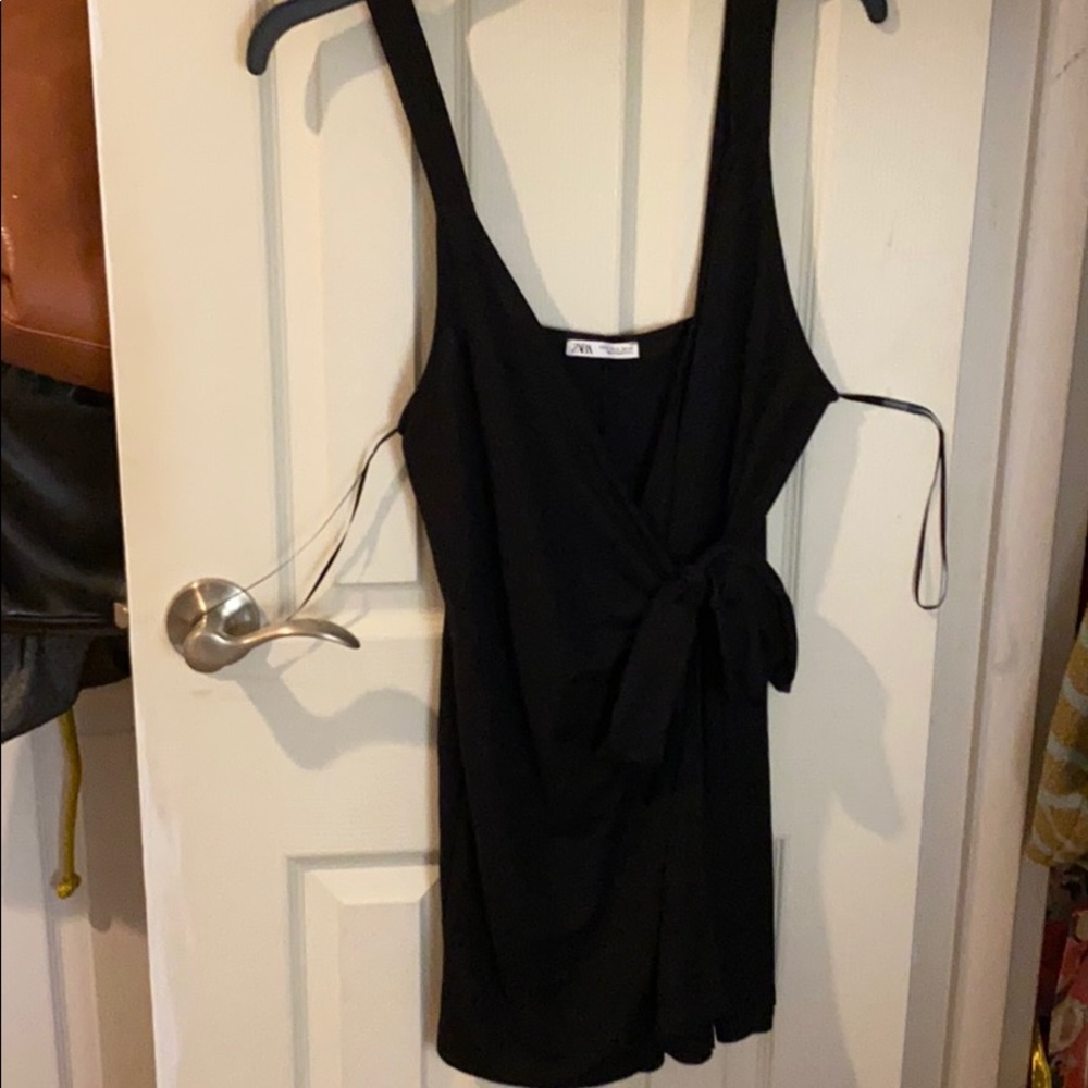 Zara Tie Front Skort Romper